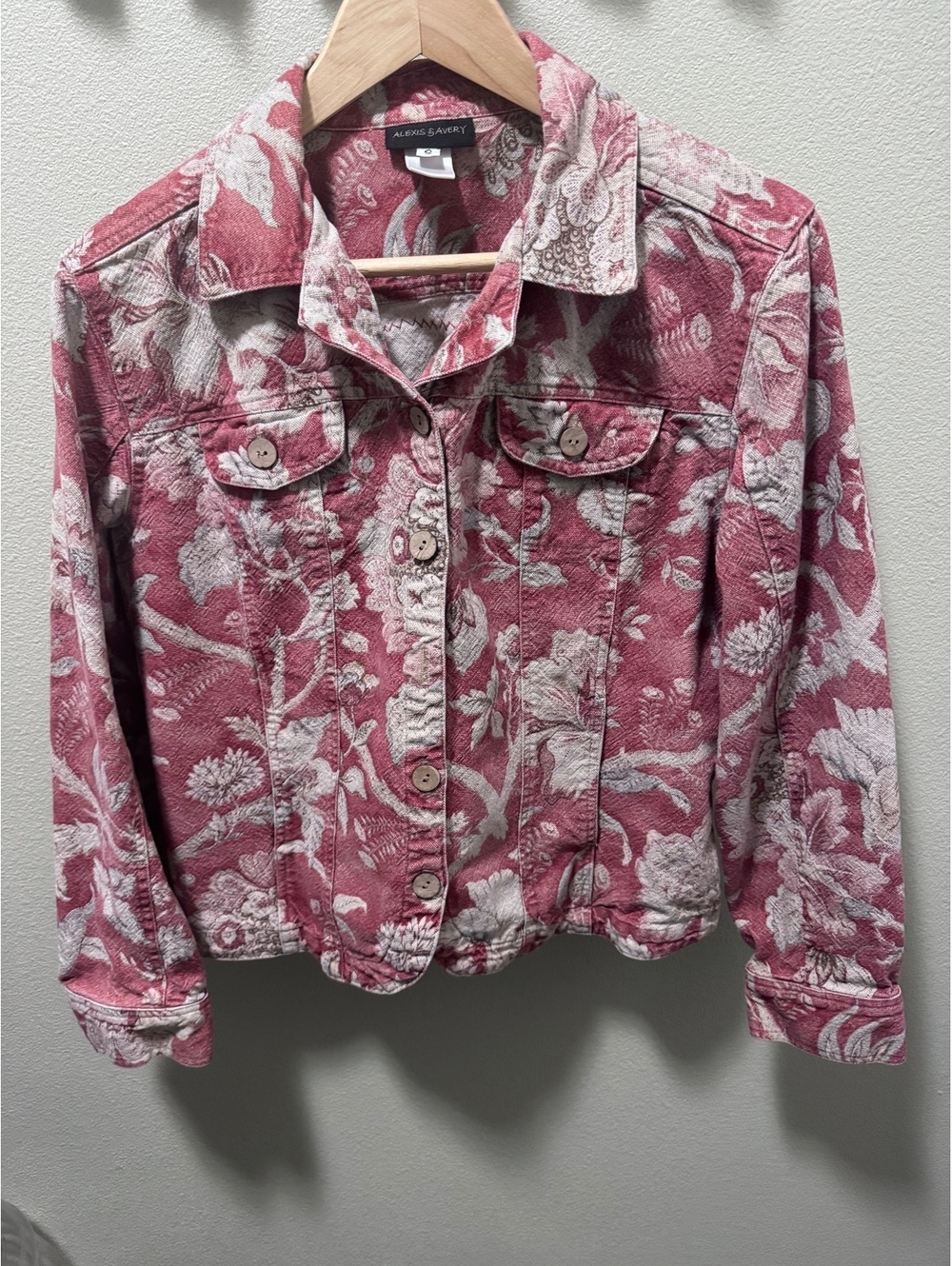 Alexis & Avery Women’s S Floral Tapestry Jacket Hold Your Horses Western Boho
